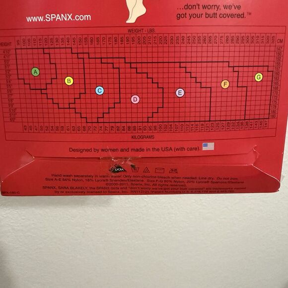 NEW SPANX High Waist Falutin Footless Panty Hose Nude 1 Size A Slimming USA Made - Picture 6 of 6